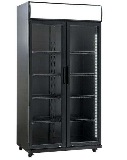 ScanDomestic SD 881 BHE Displaykabinet til køleskab 437 L Fritstående E ScanDomestic SD 881 BHE Displaykabinet til køleskab 437 L Fritstående E